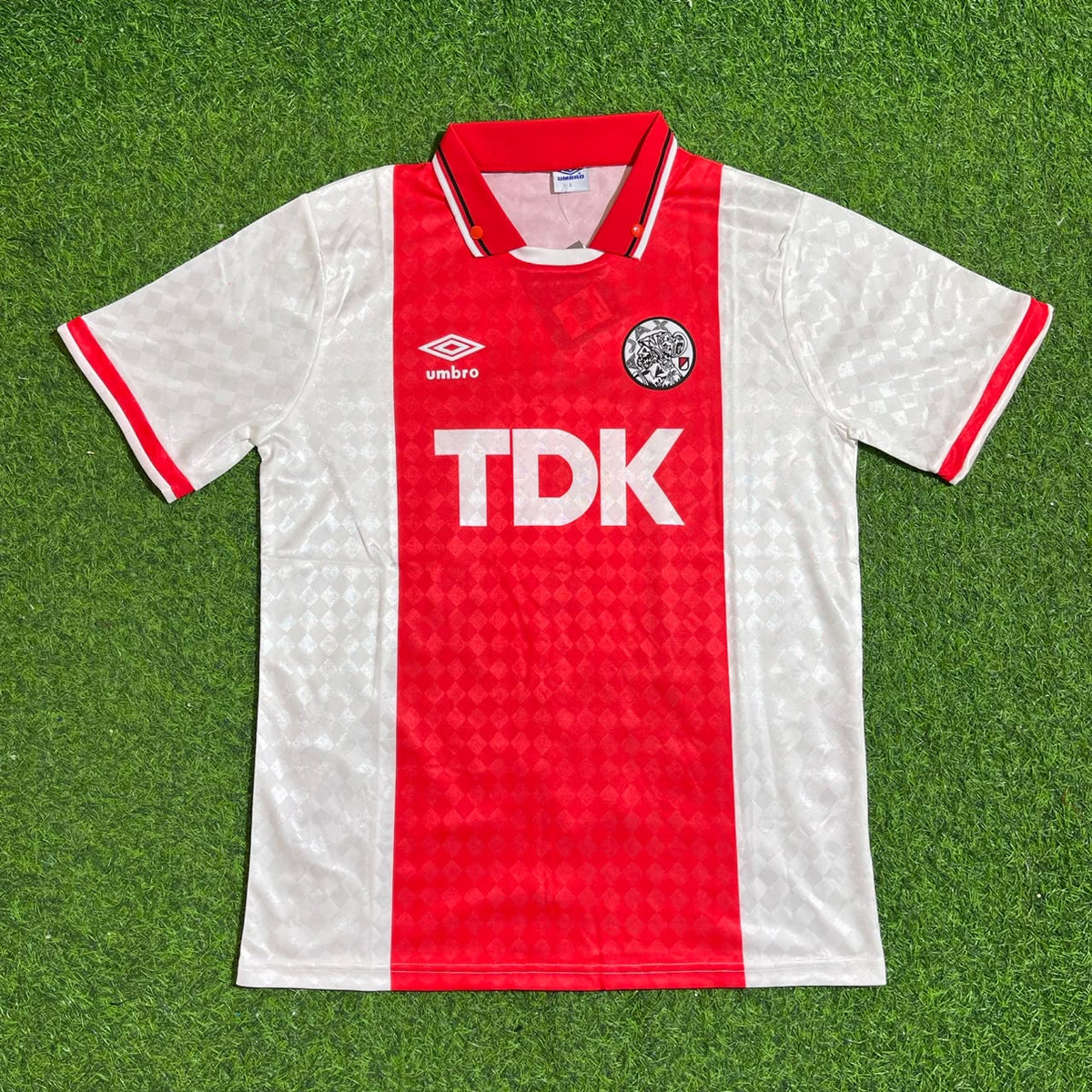 Ajax Retro Football Jersey – Edgar Davids AFC – Front View