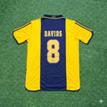 Ajax Retro Yellow Football Jersey – Edgar Davids – Back View