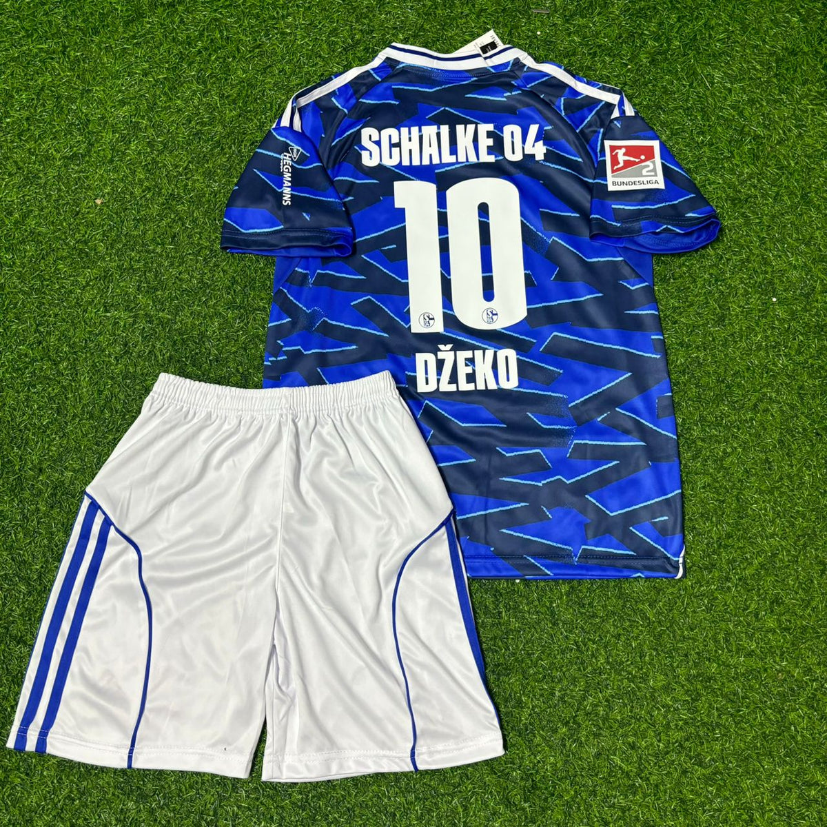 Schalke 04 Kids 2026 New Season Football Jersey – Edin Dzeko 10 – Back View
