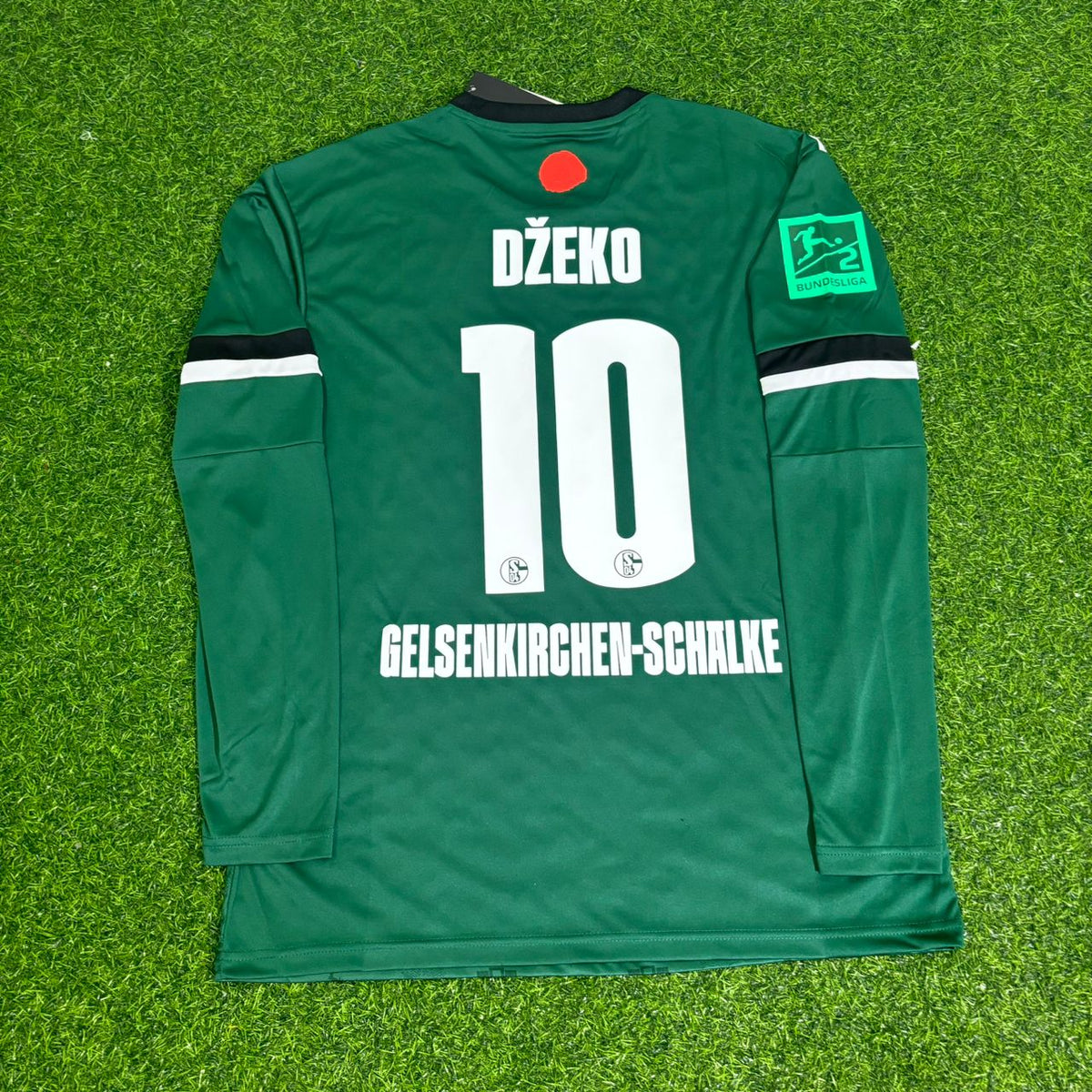 Schalke 04 Long Sleeve Gelsenkirchen Special Edition Football Jersey – Edin Dzeko 10- – Detailed View