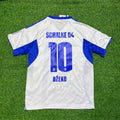 Schalke 04 White New Season Football Jersey – Edin Dzeko 10 – Back View