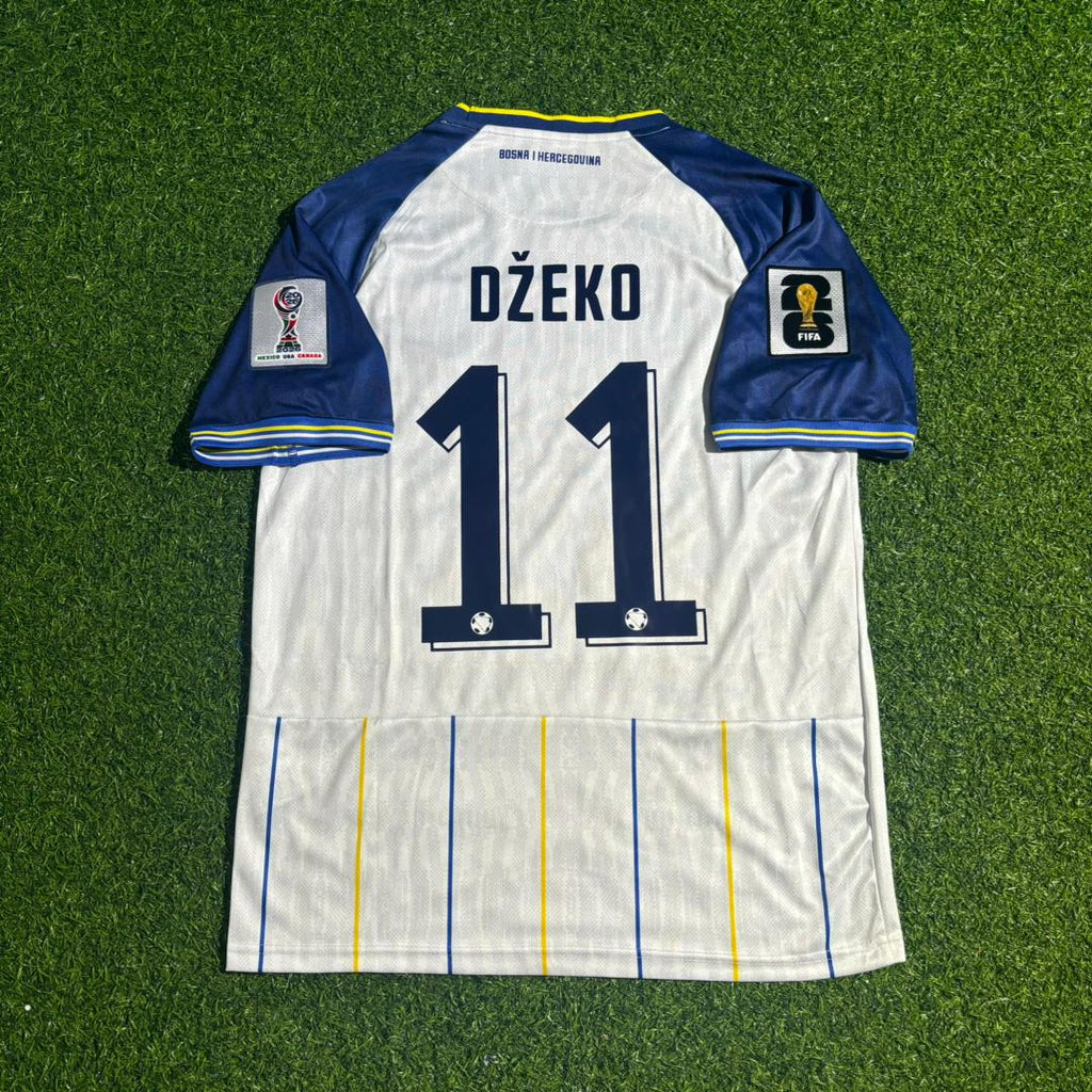 Edin Džeko Bosnia and Herzegovina 2026 World Cup White Football Jersey – 7