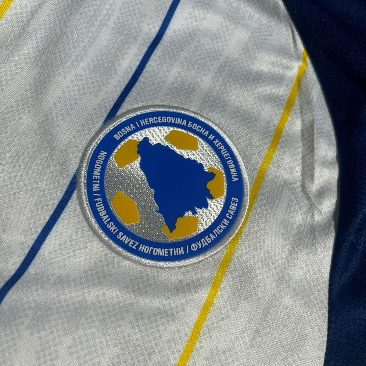 Sead Kolasinac Bosnia and Herzegovina 2026 World Cup White Football Jersey – Detailed View