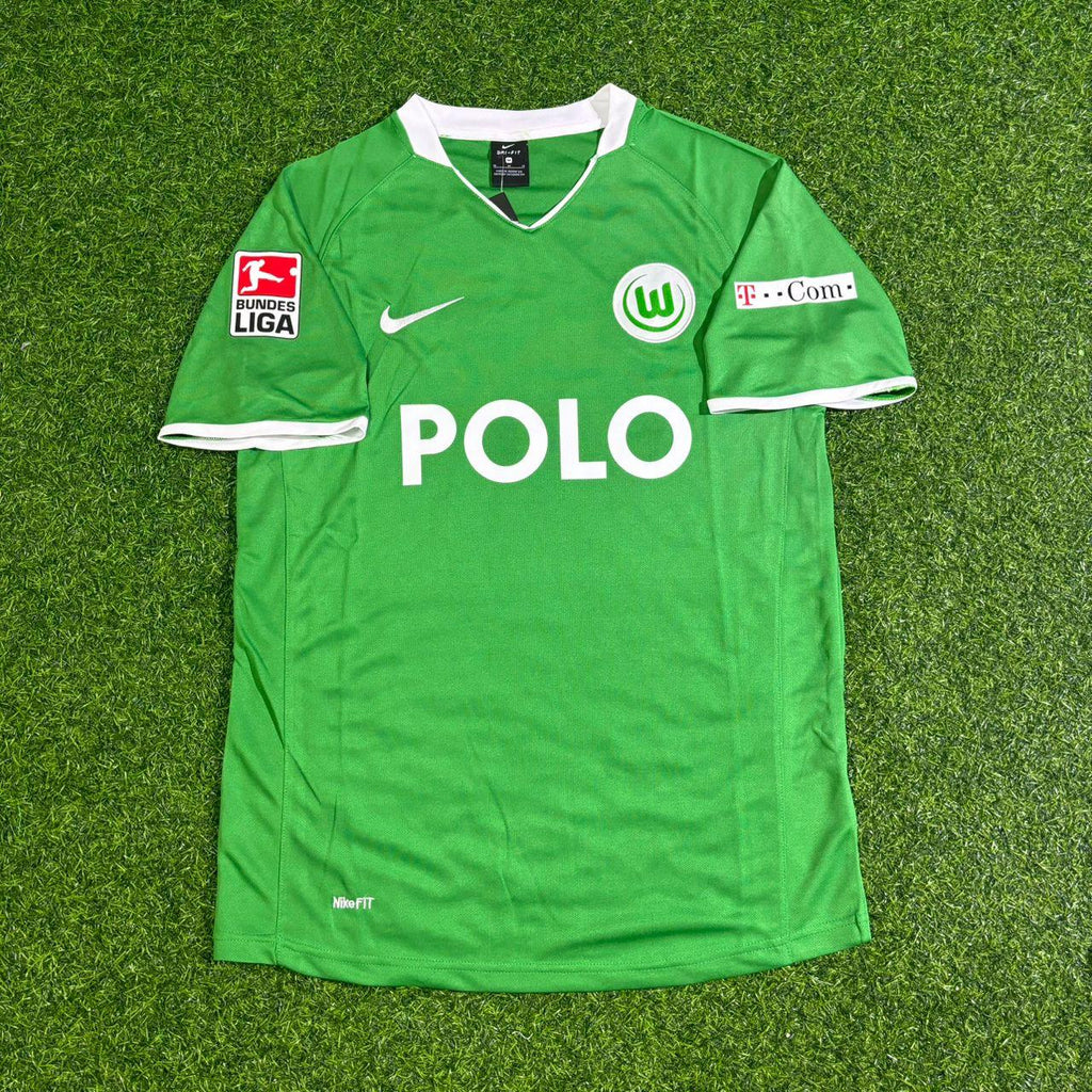 Edin Dzeko VfL Wolfsburg 2008-2009 Champion Year Home Football Jersey – Front View