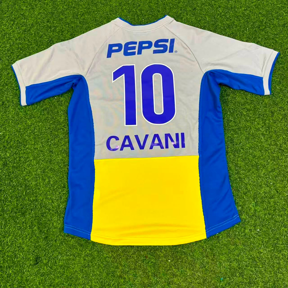 Boca Juniors Away Retro Football Jersey – Edinson Cavani – Back View