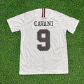 Edinson Cavani 2018-2019 White Retro Football Jersey – Back View