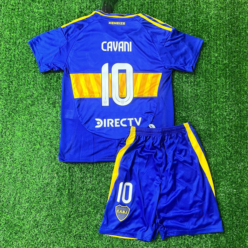 Edinson Cavani Boca Juniors Kids Kit Kindertrui (Ages 3-13) – Back View
