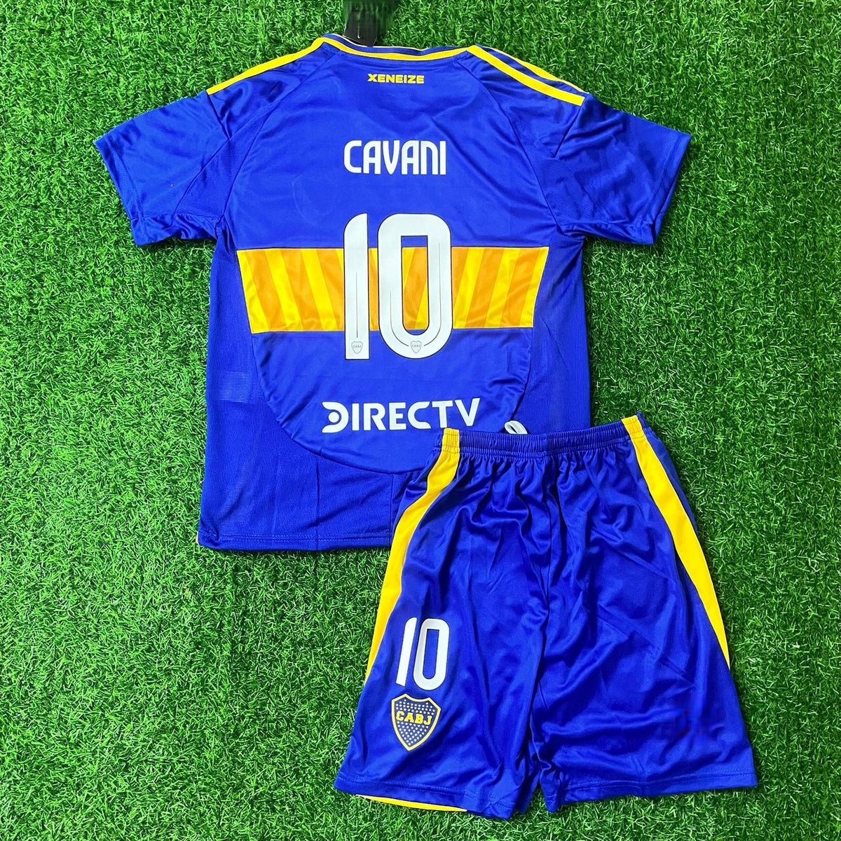 Edinson Cavani Boca Juniors Kids Kit Kindertrui (Ages 3-13) – Back View