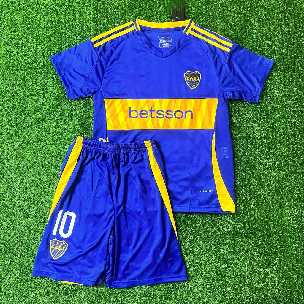 Edinson Cavani Boca Juniors Kids Kit Kindertrui (Ages 3-13) – Front View