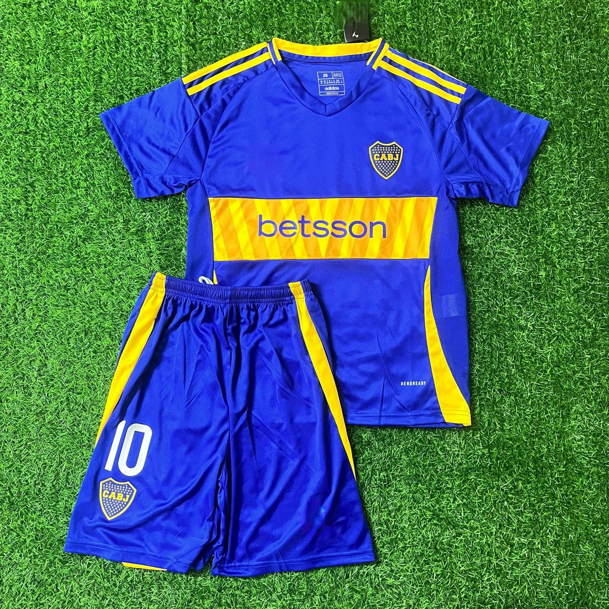 Edinson Cavani Boca Juniors Kids Kit Kindertrui (Ages 3-13) – Front View
