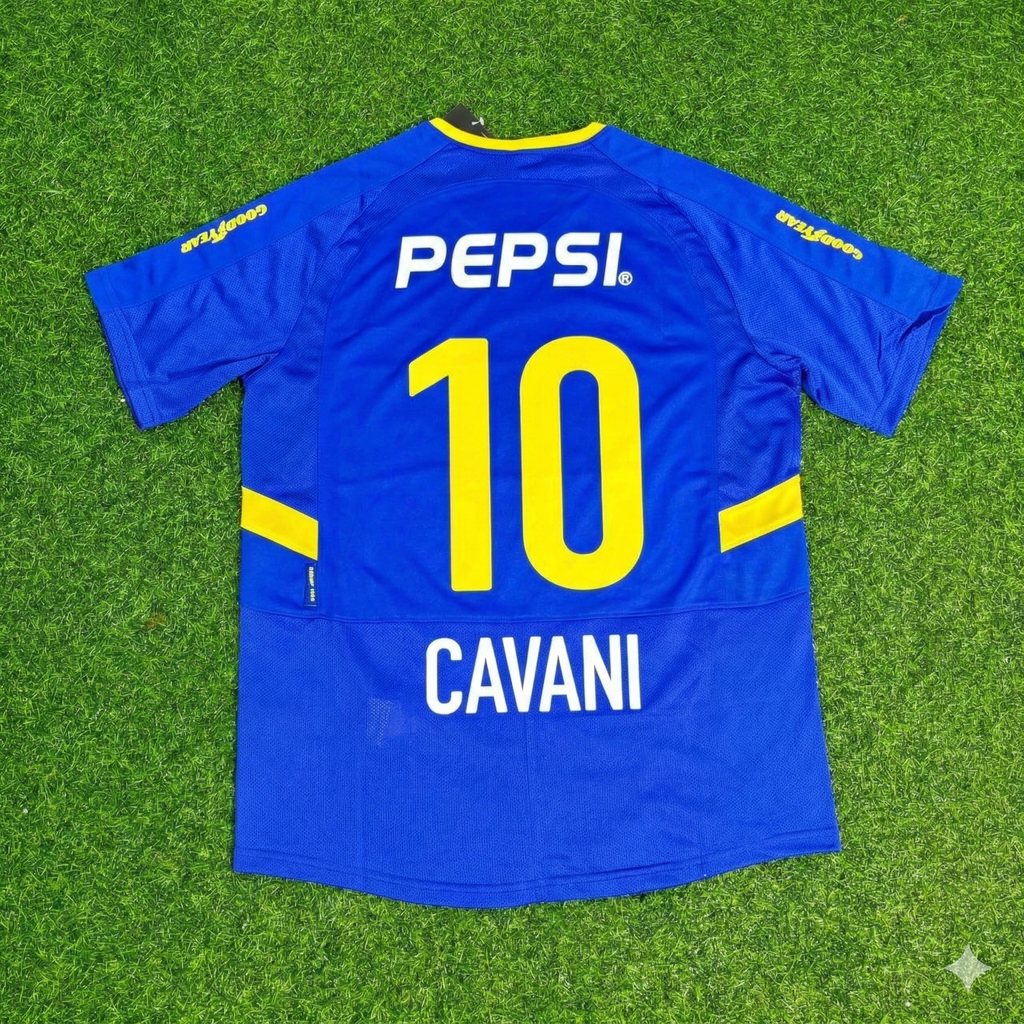 Boca Juniors Retro Jersey – Edinson Cavani – Back View