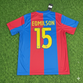 2006/07 Edmilson Barcelona Home Retro Football Jersey – Back View