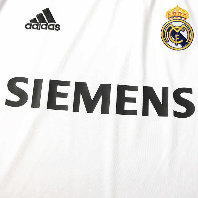 Real Madrid C.F. 2005-2006 Season White Home Retro Football Jersey Trikot Maillot V4
