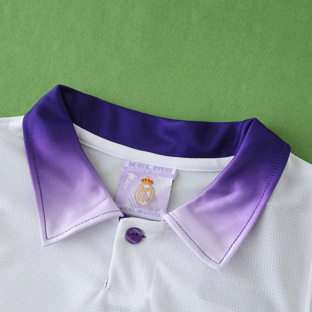 Real Madrid C.F. 1997-1998 Season Kids Home Retro Football  Jersey Trikot Maillot V5