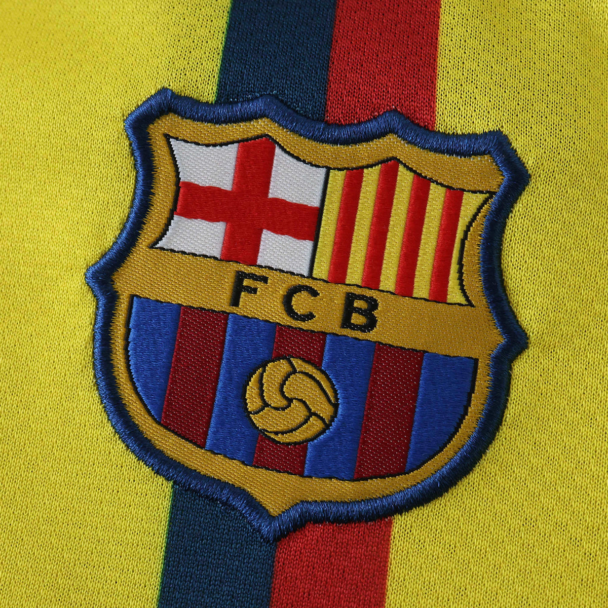 FC Barcelona 2008-2009 Season Away Kids Yellow Retro Football Jersey Trikot Maillot V8