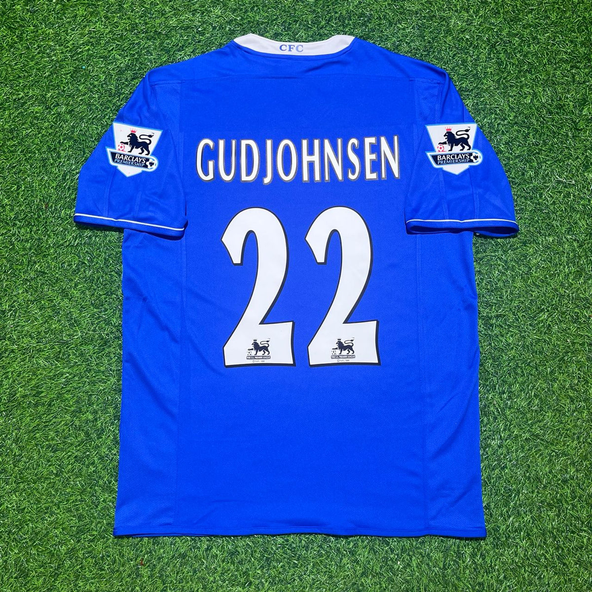 Chelsea 2003-2005 Home Navy Blue Retro Football Jersey – Eidur Gudjohnsen – Back View