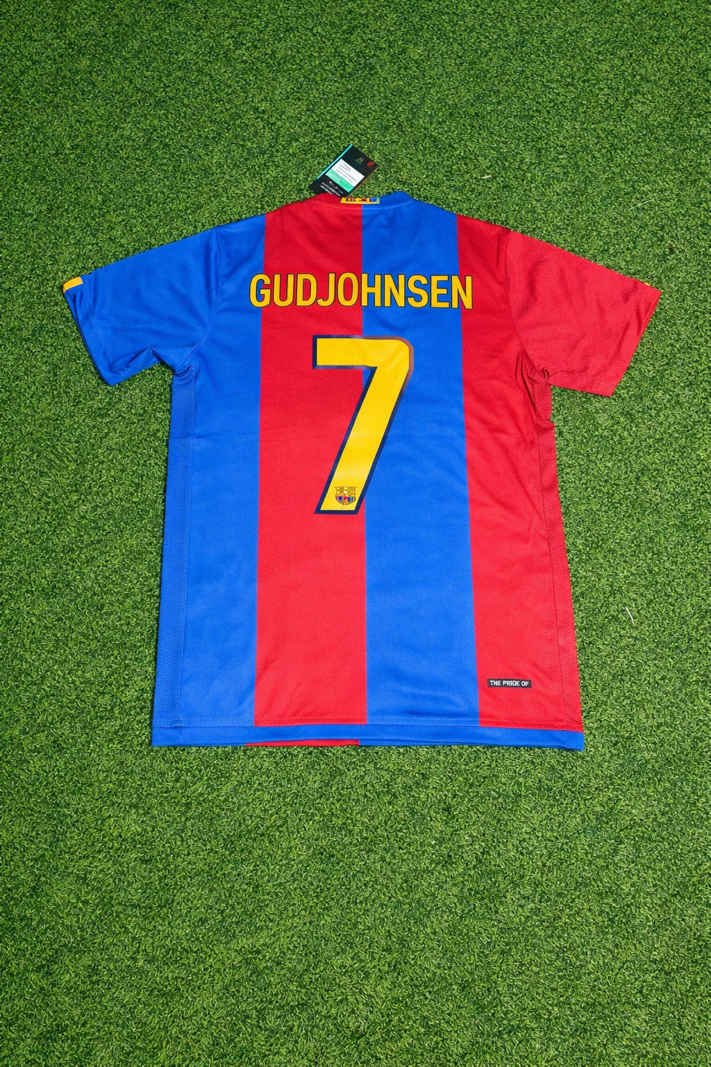 2006/07 Eidur Gudjohnsen Barcelona Home Retro Football Jersey – Back View