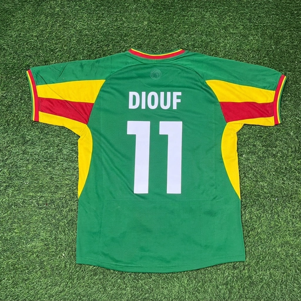 El-Hadji Diouf Senegal 2002 World Cup Retro Jersey – Back View