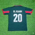 Ayoub El Kaabi Morocco Home Retro Football Jersey – Back View