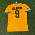 Bayern Munich Yellow Retro Football Jersey – Giovane Elber – Back View