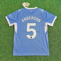 Elliot Anderson Manchester City 2026-27 Home New Season Jersey – Back View