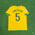 2006 Brazil World Cup Emerson #5 Football Jersey – Back View