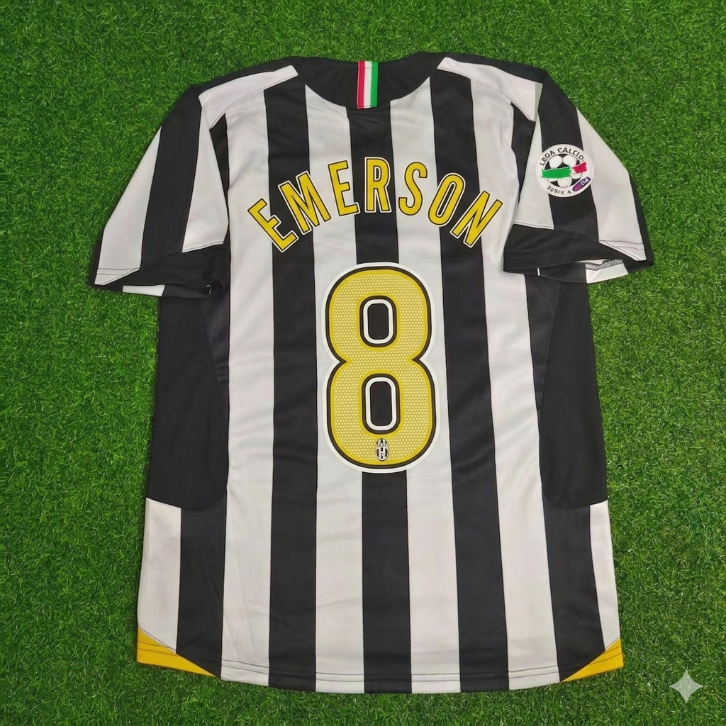 2005/06 Emerson Juventus Retro Football Jersey – Back View