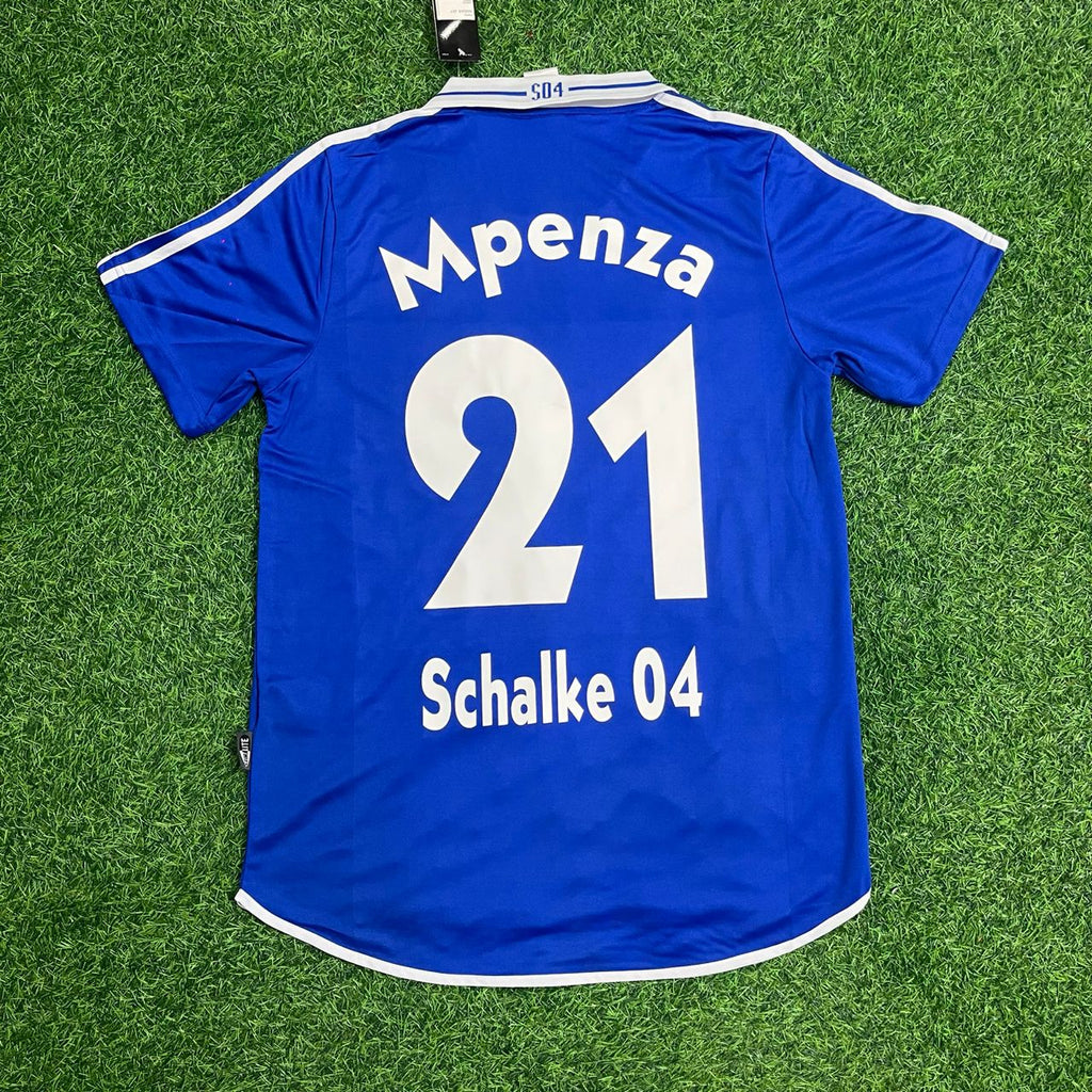 Émile Mpenza Schalke 04 2000–2002 Retro Football Jersey – Back View