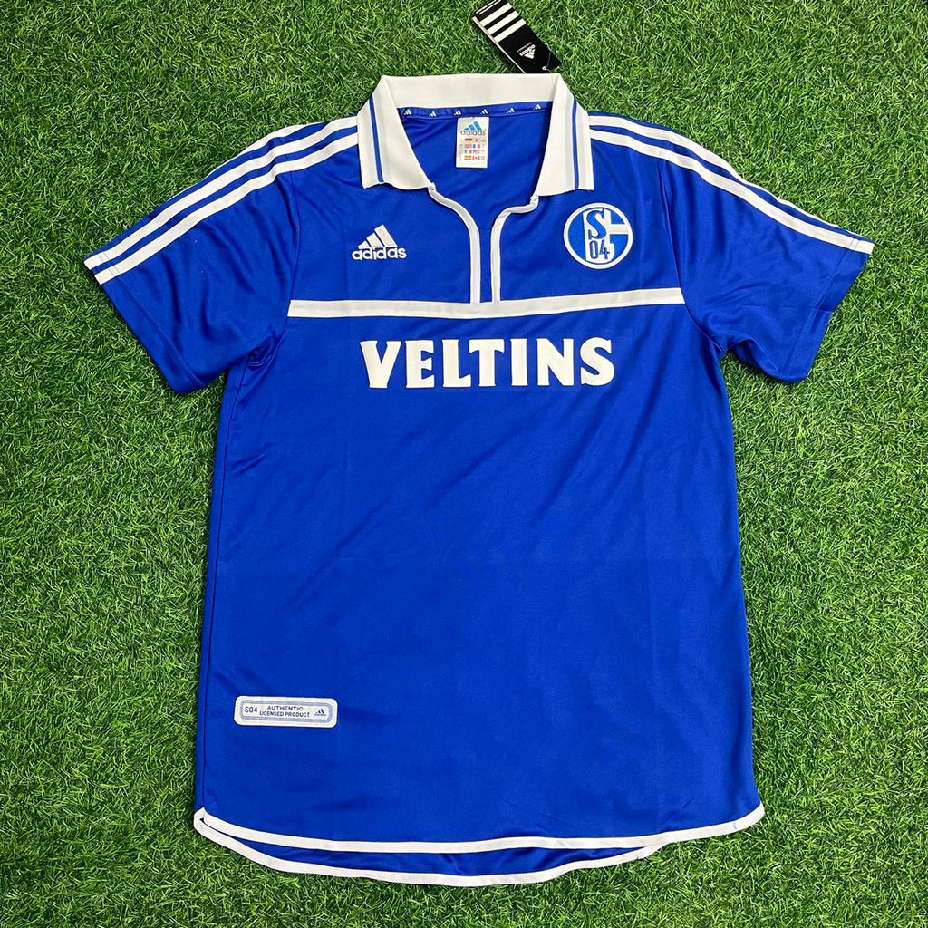 Émile Mpenza Schalke 04 2000–2002 Retro Football Jersey – Front View
