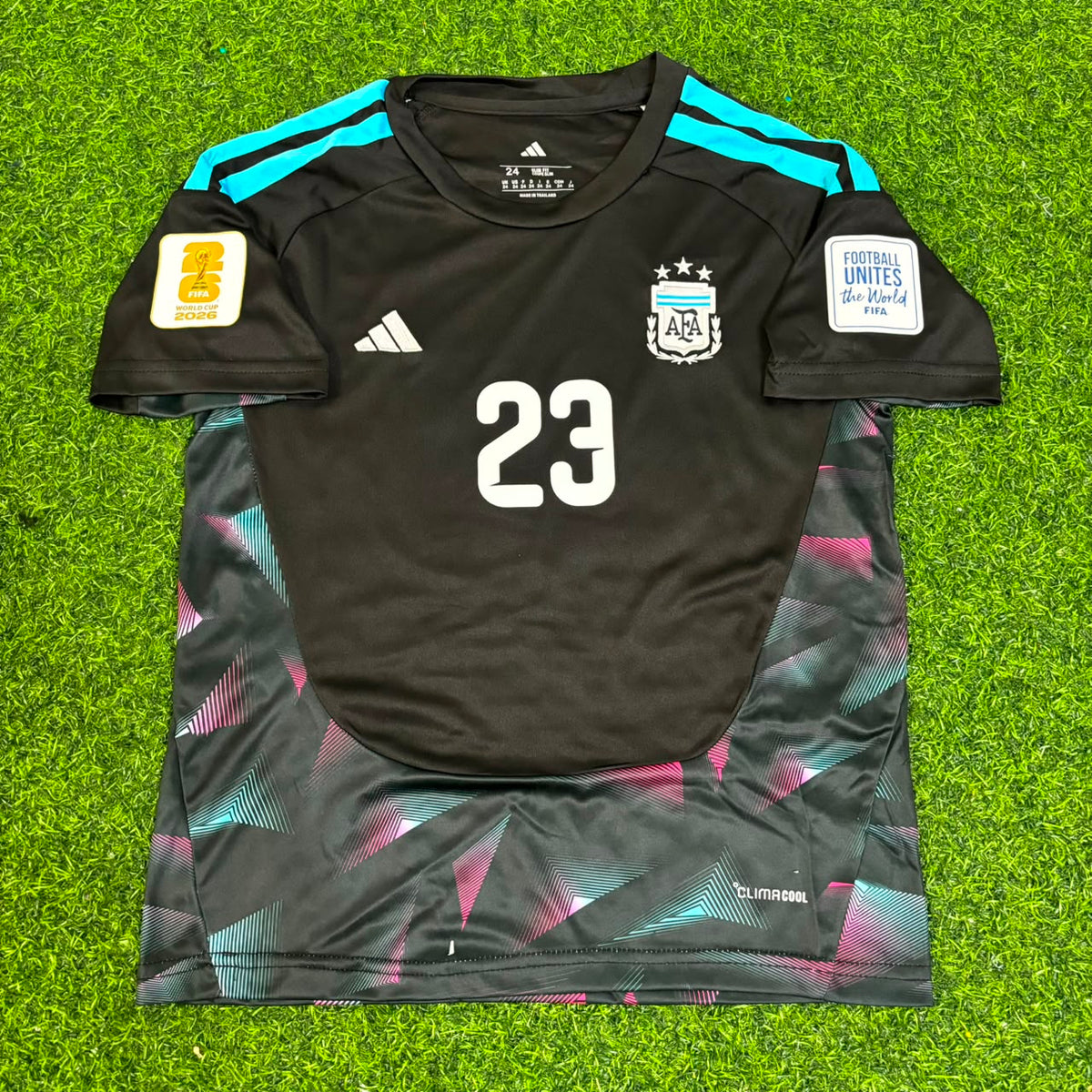 Emiliano Martinez Argentina Goalkeeper 2026 World Cup Football Jersey – Front View