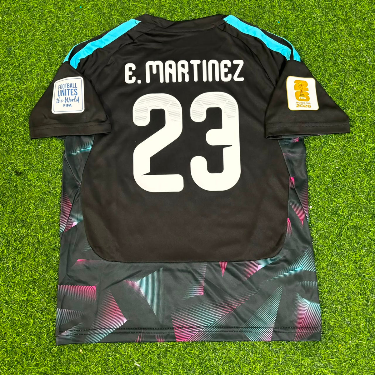 Emiliano Martinez Argentina Goalkeeper 2026 World Cup Football Jersey – Back View