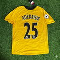Emmanuel Adebayor 25 - Arsenal 2005/06 Yellow Retro Kit Jersey – Back View