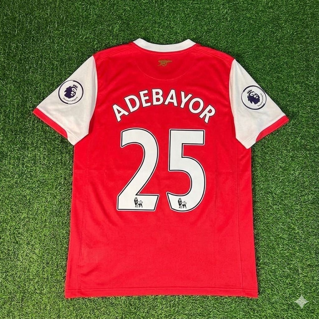 Arsenal 2006/2008 Season Retro Jersey – Emmanuel Adebayor #25 – Back View
