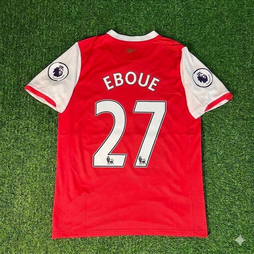 Arsenal 2006/2008 Season Retro Jersey – Emmanuel Eboué #27 – Back View