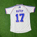 1998 France World Cup Emmanuel Petit Retro Football Jersey – Back View