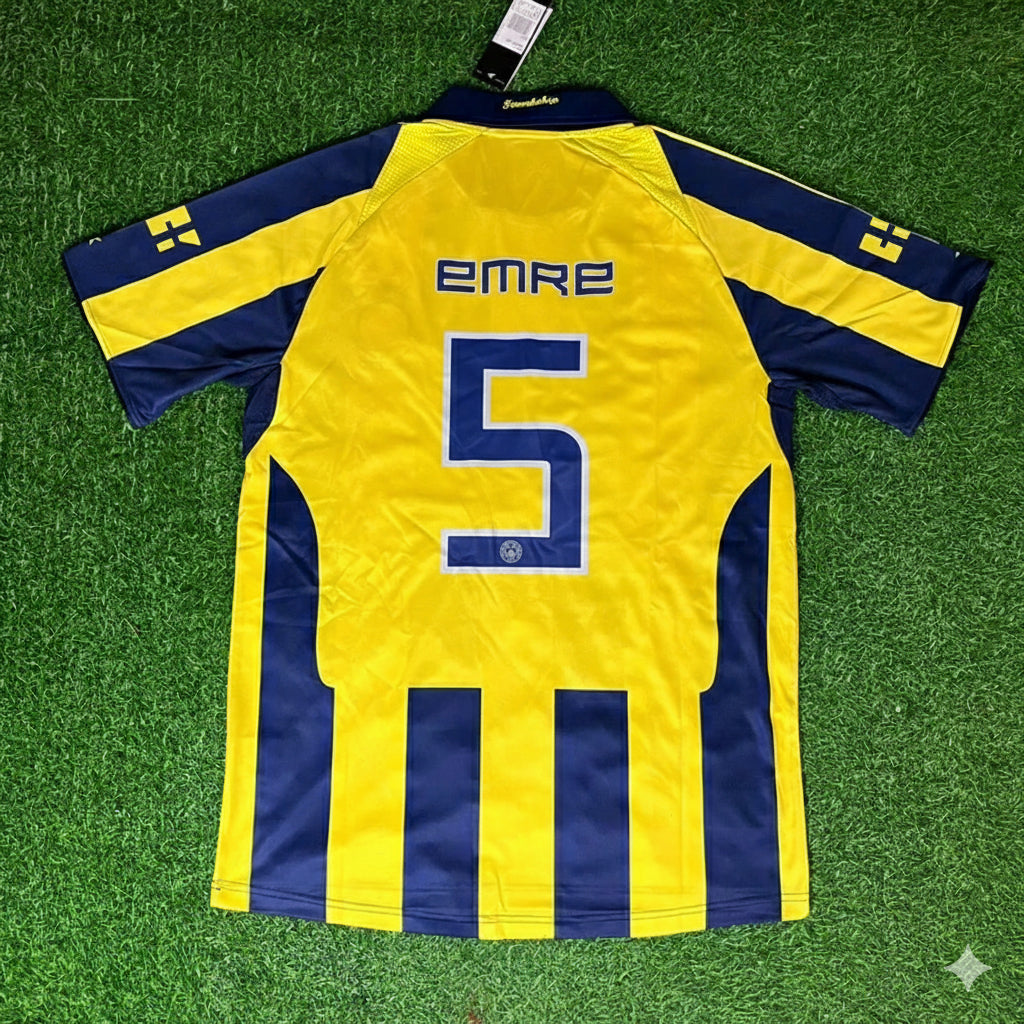 2008/09 Emre Belezoğlu Fenerbahçe Retro Football Jersey – Back View
