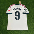 Endrick White Jersey – Back View