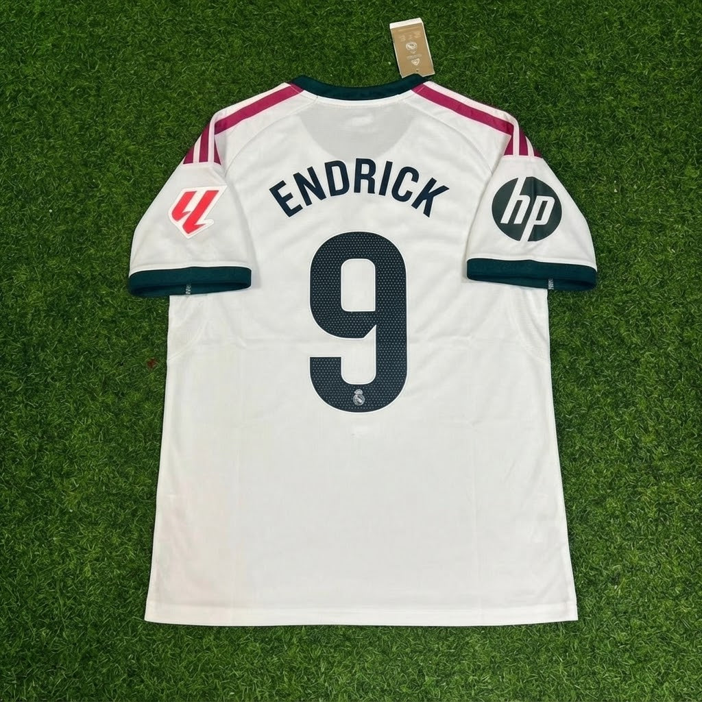 Endrick White Jersey – Back View