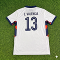 Enner Valencia #13 Ecuador 2026 World Cup White Football Jersey – Back View