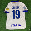 Italy EURO 1996 White Retro Jersey – Enrico Chiesa #19 – Back View