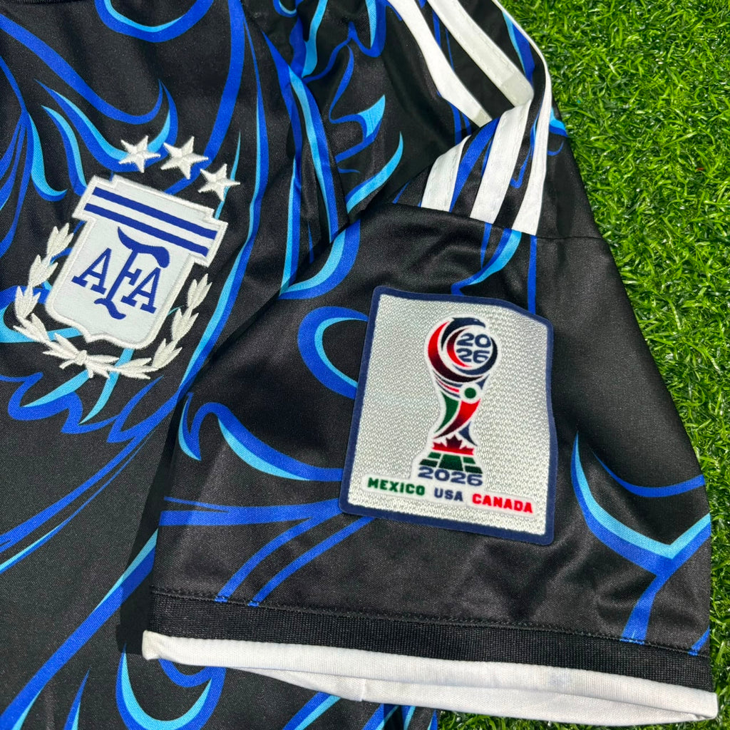 Argentina 2026 World Cup New Season Football Jersey – Enzo Fernández #24 – Detailed View