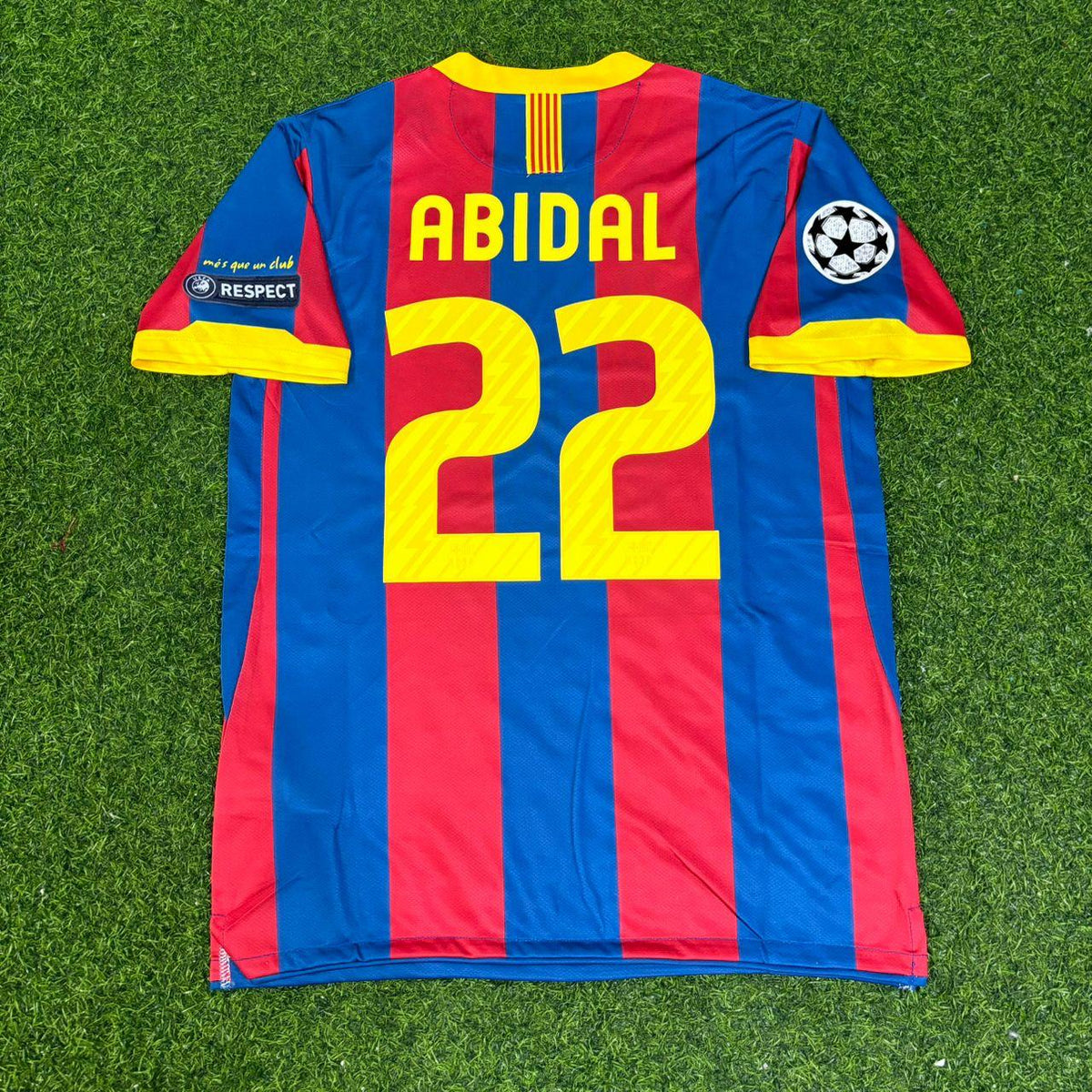 Barcelona 2011 London Final Jersey – Eric Abidal 22- – Back View