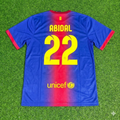 2012/13 Eric Abidal Barcelona Retro Home Football Jersey – Back View