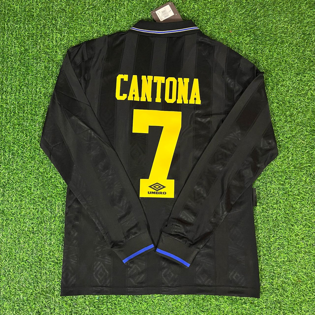 1992 Eric Cantona Manchester United 1993 Retro Retro Football Jersey – Back View
