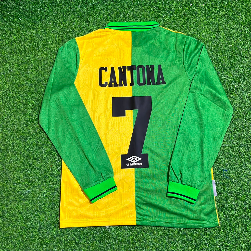 Manchester United 1992 1994 Retro Retro Football Jersey – Eric Cantona – Back View