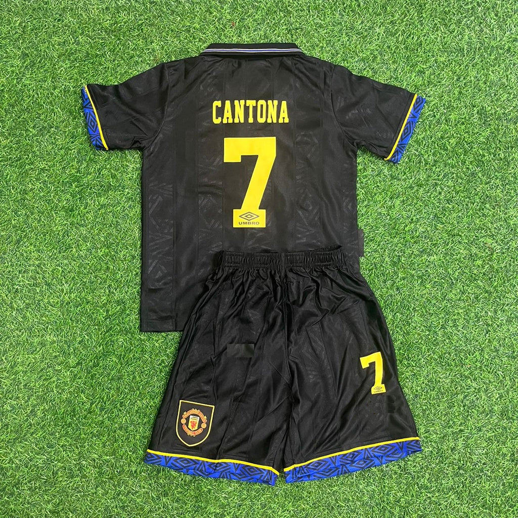 Eric Cantona Manchester United Retro Kids Football Jersey – Back View