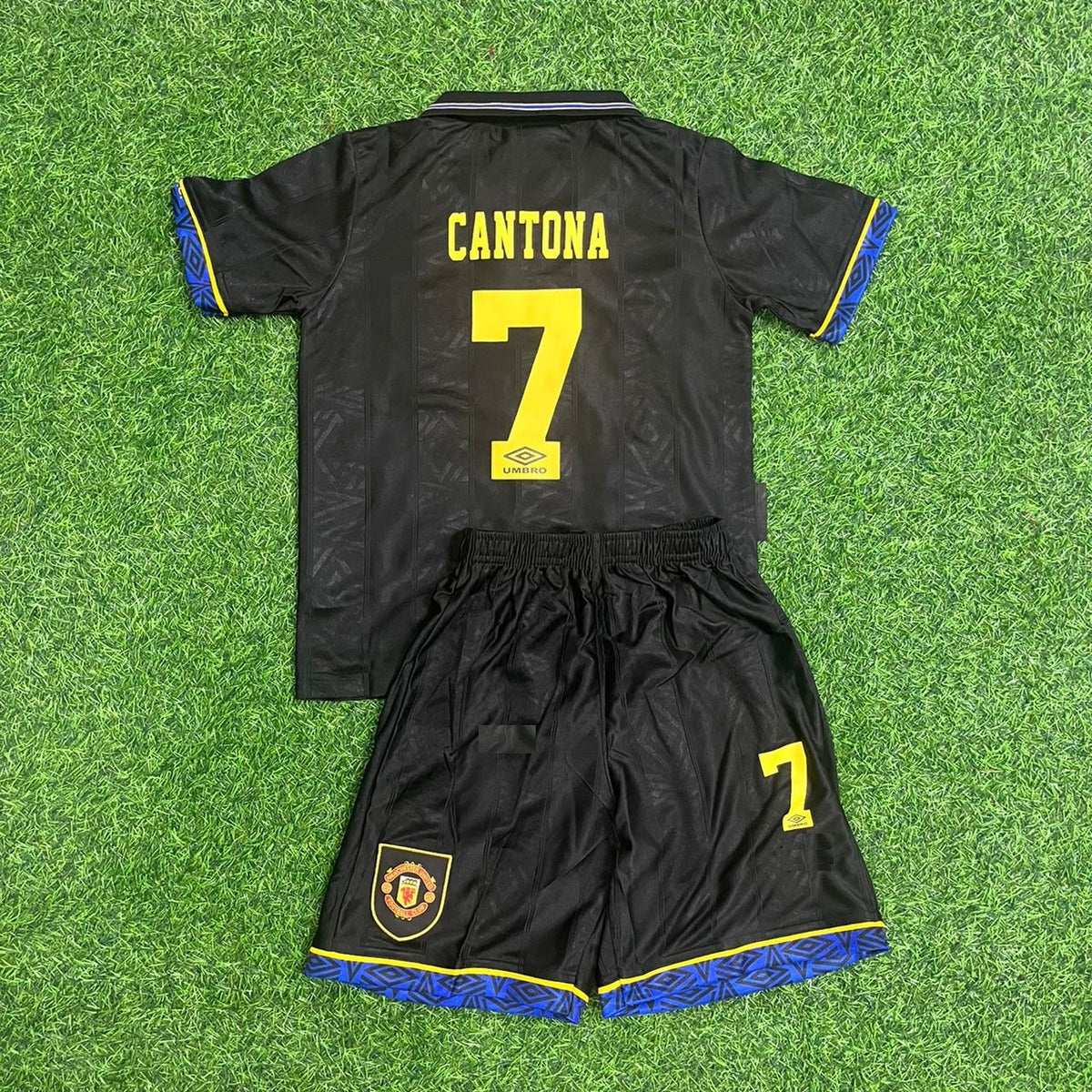 Eric Cantona Manchester United Retro Kids Football Jersey – Back View