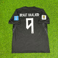Erling Braut Haaland #9 Norway 2026 World Cup Black Away Football Jersey – Back View