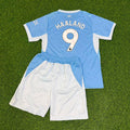 Erling Haaland Manchester City 2026-27 Home New Season Kids Jersey – Back View