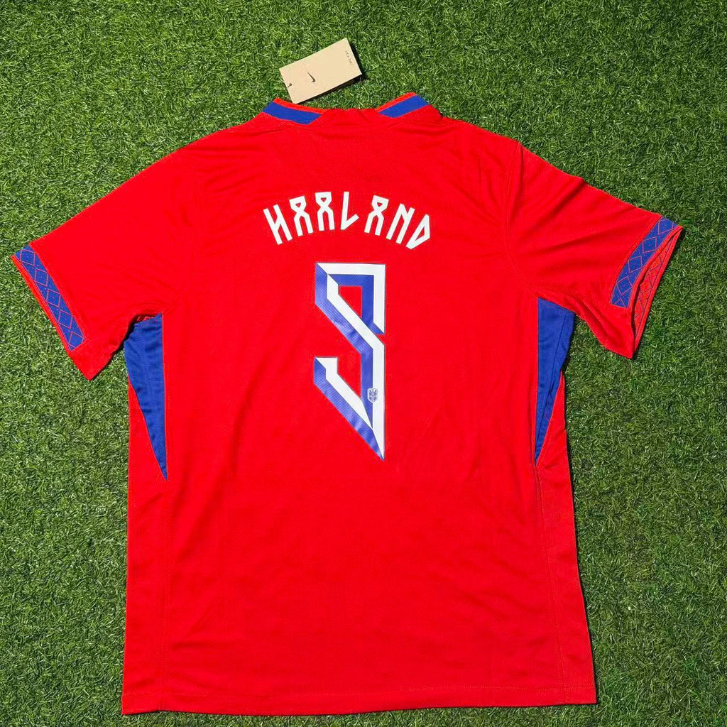 Erling Braut Haaland Norway 2026 WORLD CUP New Season Red Football Jersey – Back View